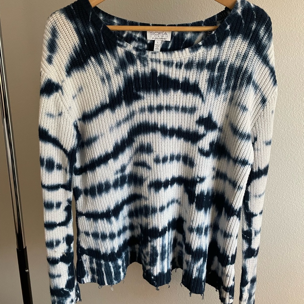 Tie dye knit sweater